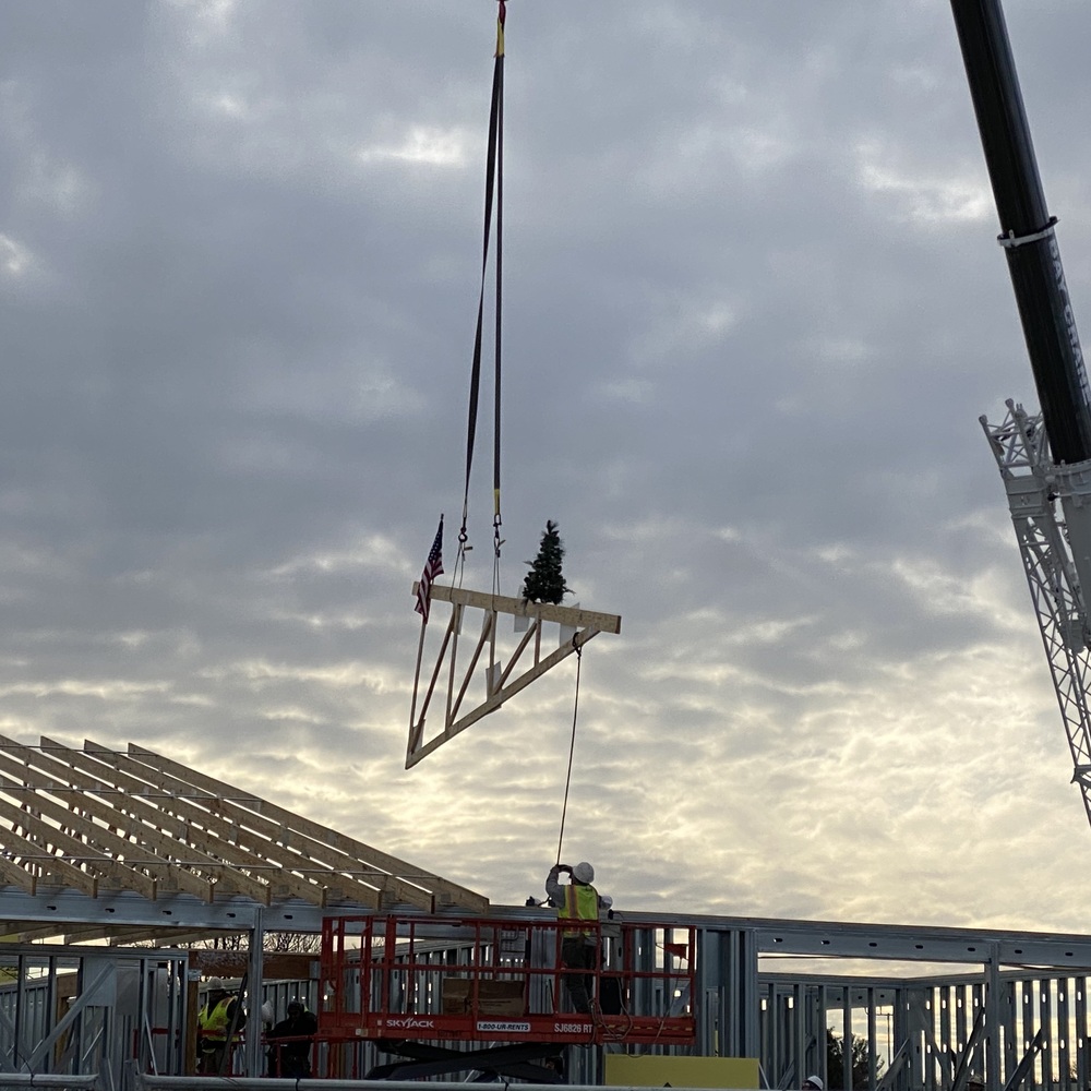 Wood Truss Topping-Off Ceremony