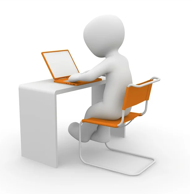 student sitting at desk