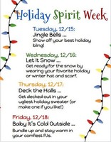 Holiday Spirit Week