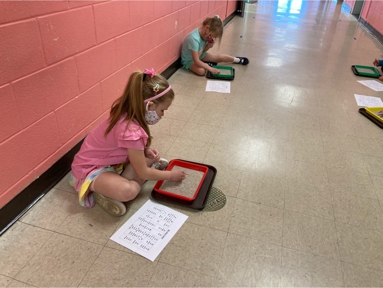 practicing sight words 