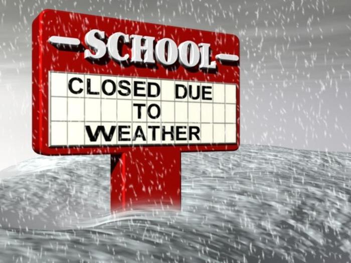 School closed due to weather