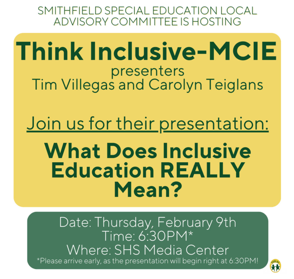 Flyer for Think Inclusive Presentation
