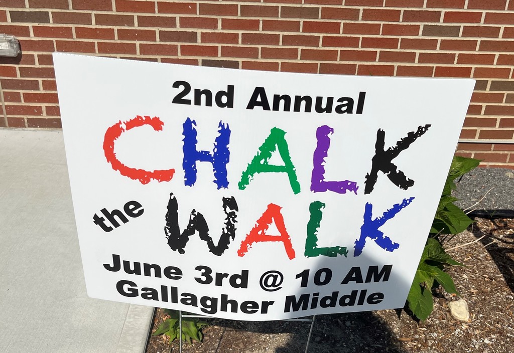 chalk walk sign