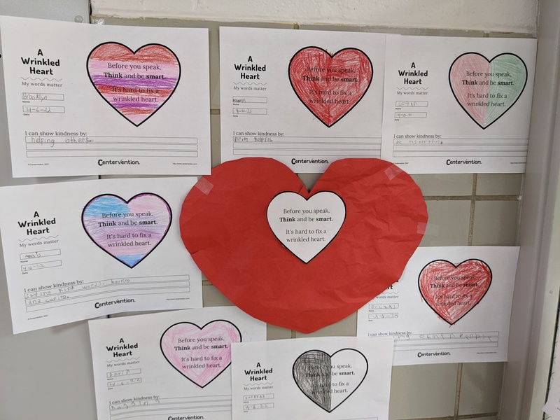 A Wrinkled Heart kindness activity