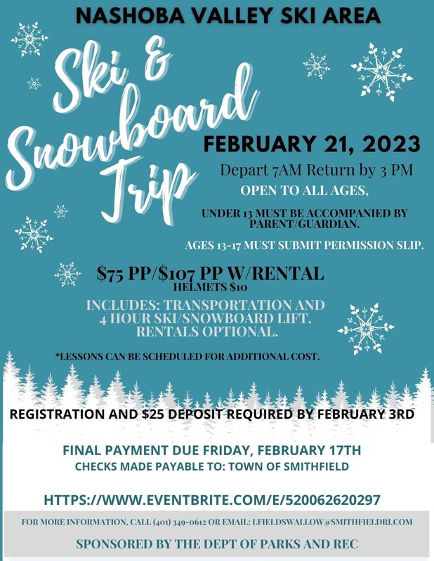 Ski trip flyer