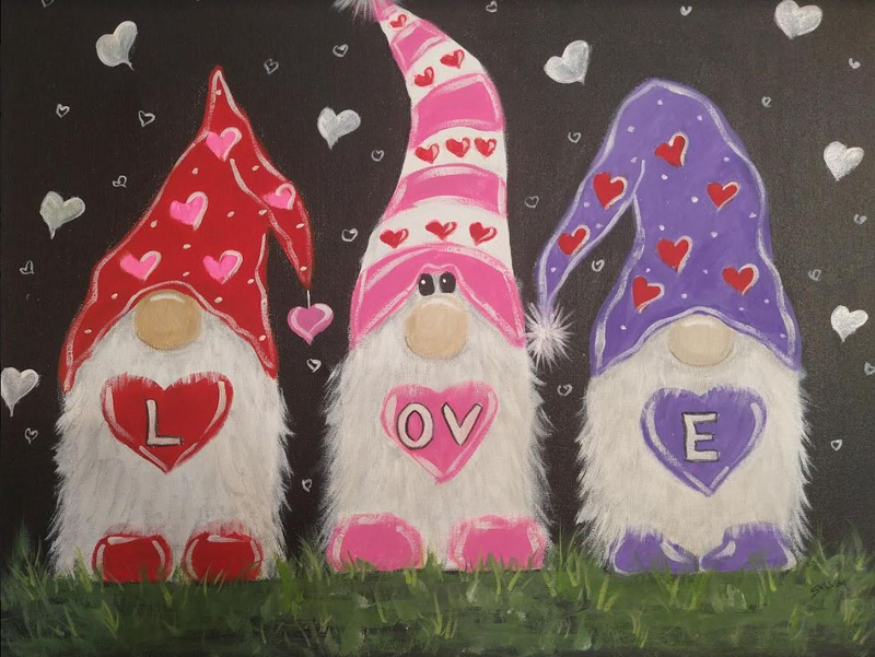 Gnomes painting