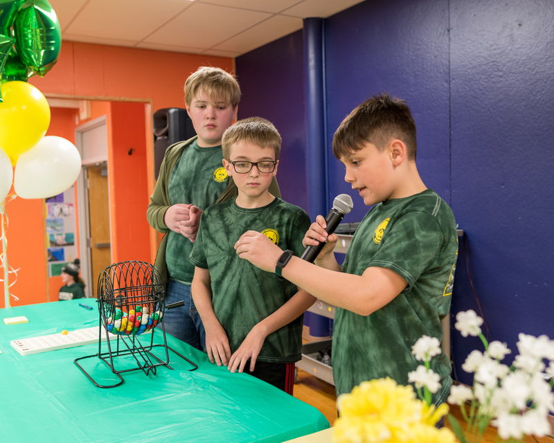 5th grade BINGO announcers